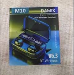 M10| wireless earbuds| 5.3 version| Damix