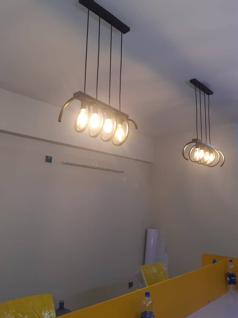 2 hanging Lamps decoration lights urgent 0