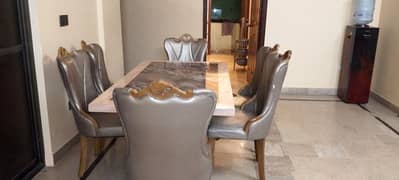 dining table with chair brand new condition