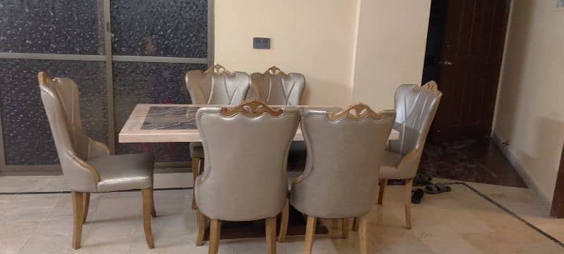 dining table with chair brand new condition 2