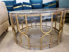 Round centre table with marble top