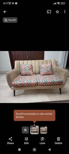 2 seater sofa in excellent condition