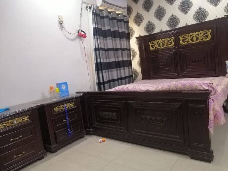 Bed, Dressing , side tables for sale 0