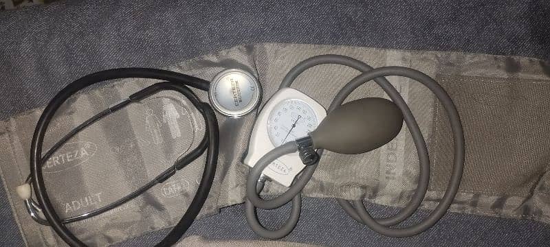 stethoscope and blood pressure monitor 0