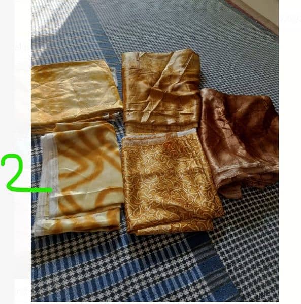 3 pcs 2 pcs and shirt pcs,silk or short silk, crep. 18