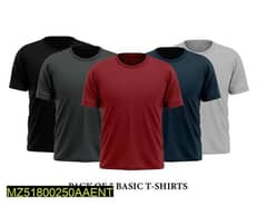 Unisex stitched T-shirts pack of 5