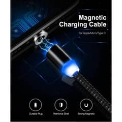 Original magnetic fast charging cable,Micro USB Android-Iphone Type C