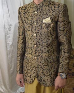 Medium Prince Coat and Khussa Wedding Suit. Like New (Negotiable)