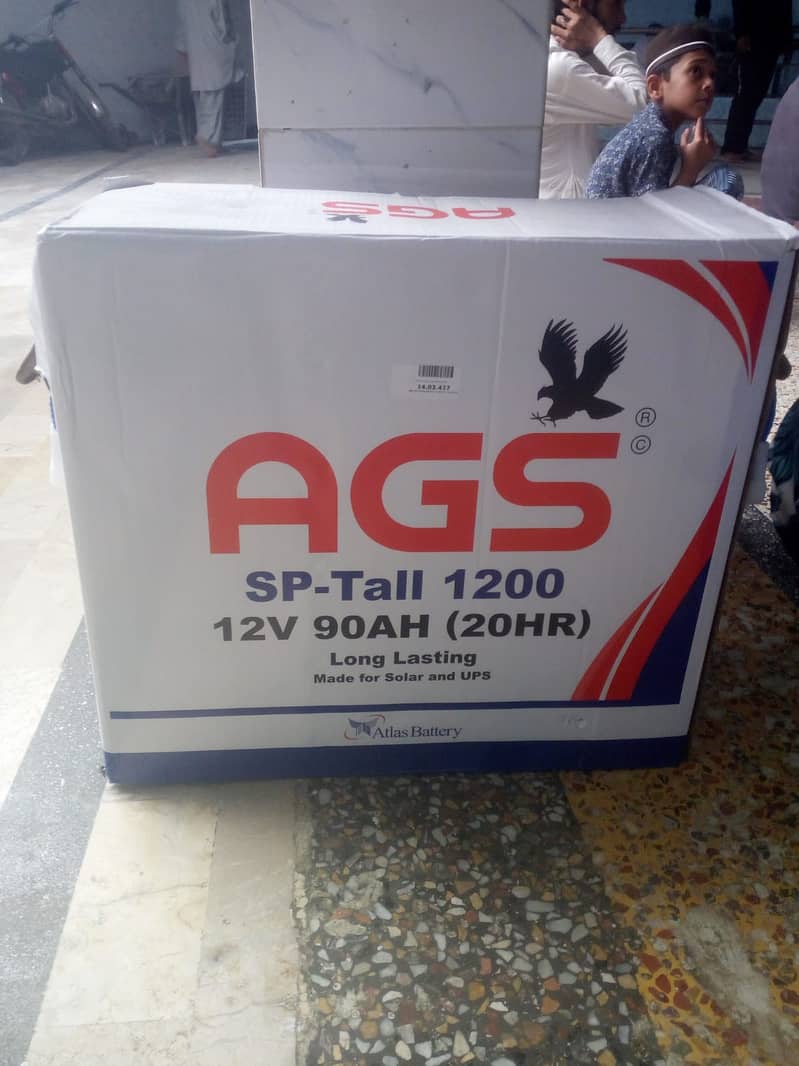 Brand New AGS SP-TALL 1200 | 12V 90AH Automotive Battery complete box 2