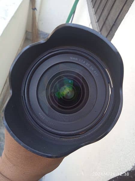 sigma lens 16mm 1.4 e mount 2