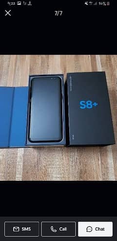 samsung galaxy S8 + plus  with box official  pta approve