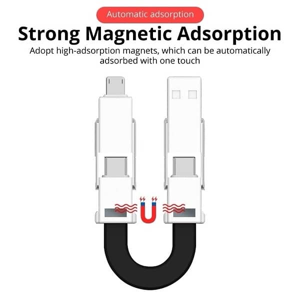 4 in 1 Magnetic keychain charging cable 10