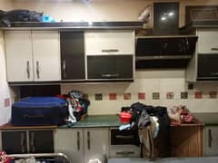 Kitchen Setup Cabinets,And Marble shleves 0