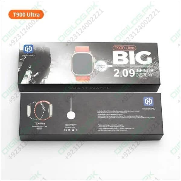 Smart Watch T900 Ultra 2.09 Inch Big Display Bluetooth 2