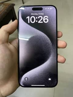 Iphone 15 pro max black titanium 10/10