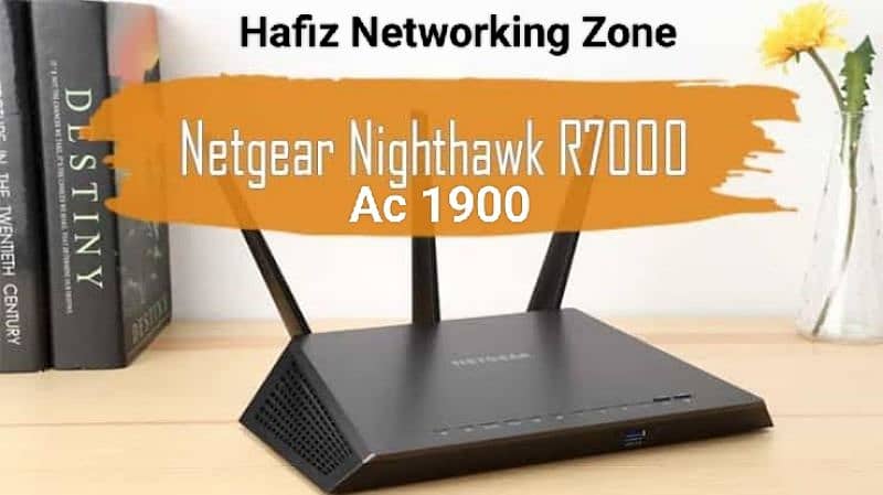 Netgear Nighthawk AC1900 Smart WiFi Router Dual-Band VPN & gaming 0