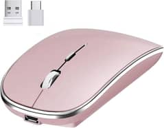 Leolee Wireless Mouse, Rechargeable Wireless Mouse Type-C Mouse