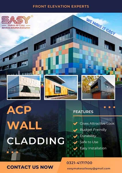 3D,Sign,Board,Wall,Cladding,ACP,12m,Glass,Aloucboand,Sheet,Labour 0