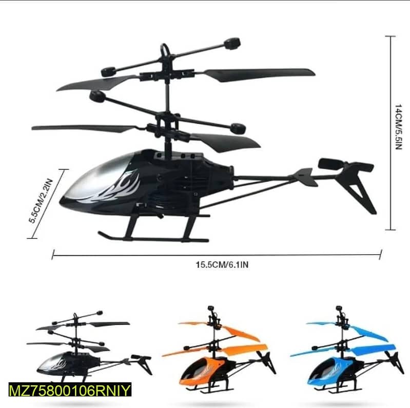 Remote control and sensor helicopter 1