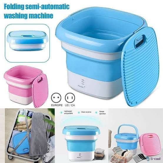 Mini Folding Washing Machine With free shipping and cash on delivery 3