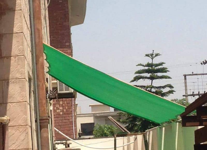 Green Tarpal (Jaali,net] best Sunshade 1
