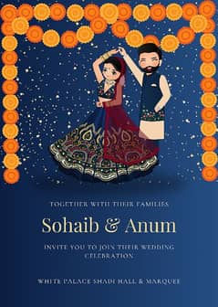 Digital Wedding Invitations Cards