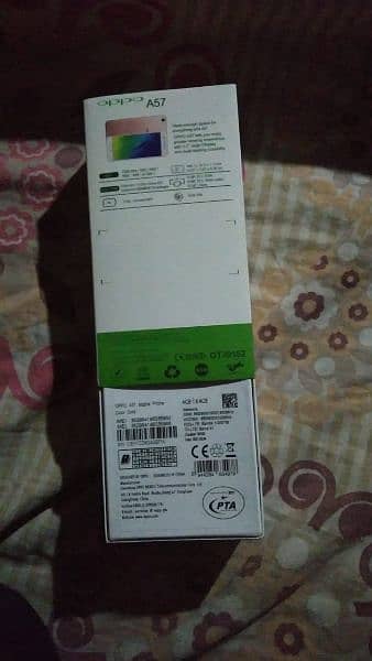 Oppo a57 with box charger 1