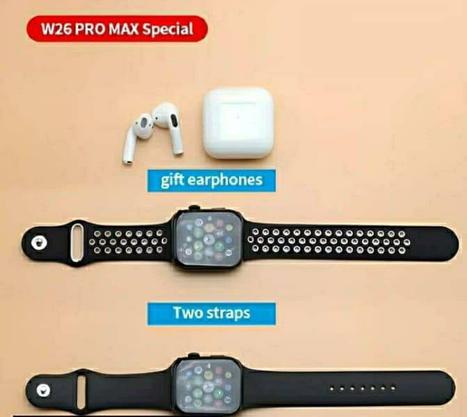 W26 pro Max Smart watch & Airpords with delivery 3