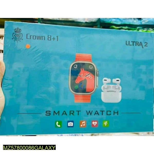 Smart watch with air pods pro delivery available 0