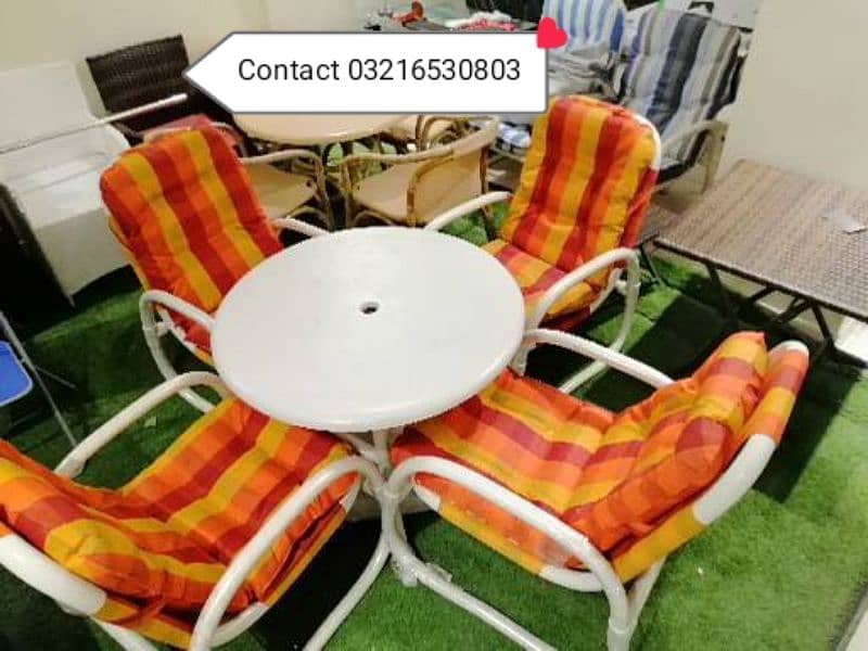 outdoor garden uPVC chair Rattan Furniture 8