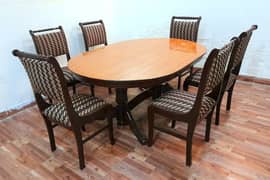 DINING TABLE 6 CHAIRS NEW CONDITION