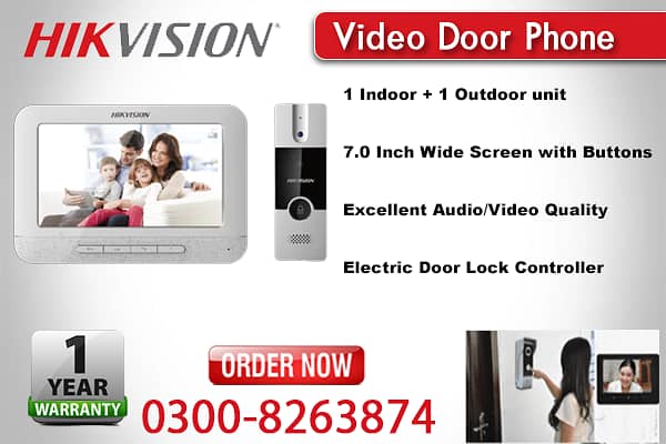 Video Intercom With Night Vision Camera (1 Year Warranty) 0