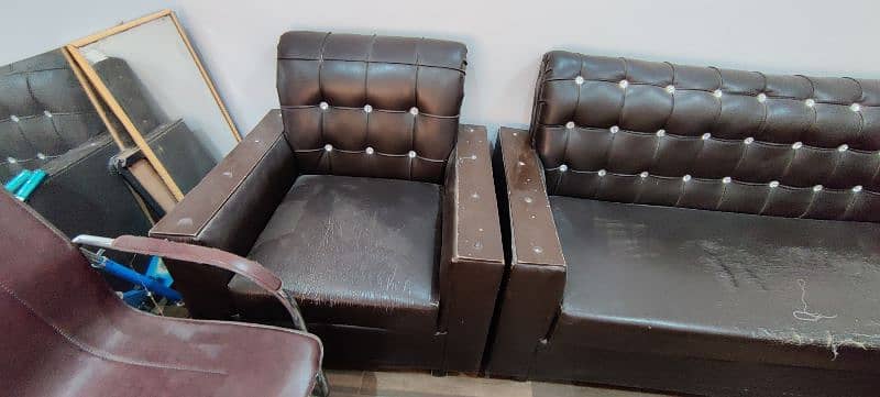 5 seater leather sofa set 1