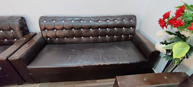 5 seater leather sofa set 2