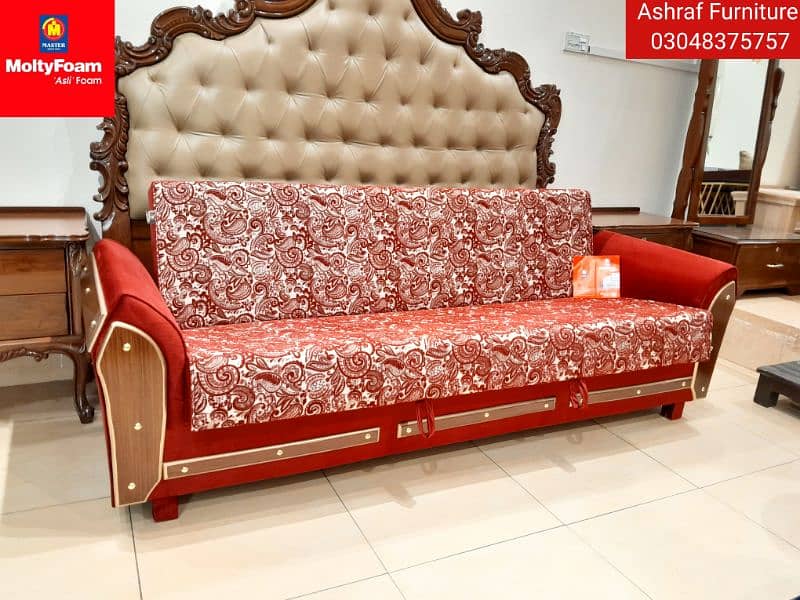 Molty| Sofa Combed|Chair set |Stool| L Shape |Sofa|Double Sofa Cum bed 3