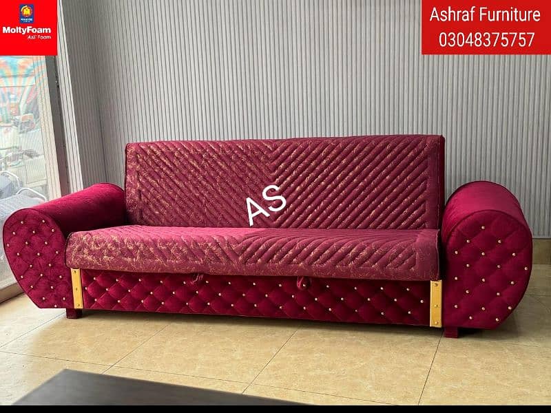 Molty| Chair set |Stool| L Shape |Sofa|Sofa Combed|Double Sofa Cum bed 9