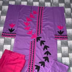 3 piece medium size Sindhi aplic dress