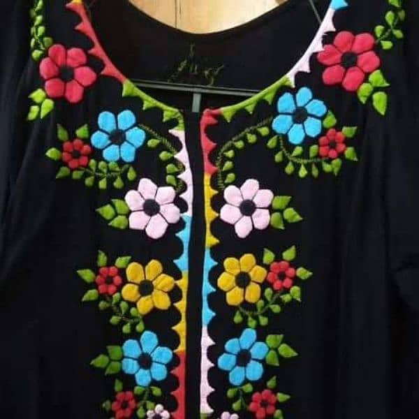 3 piece medium size Sindhi aplic dress 1