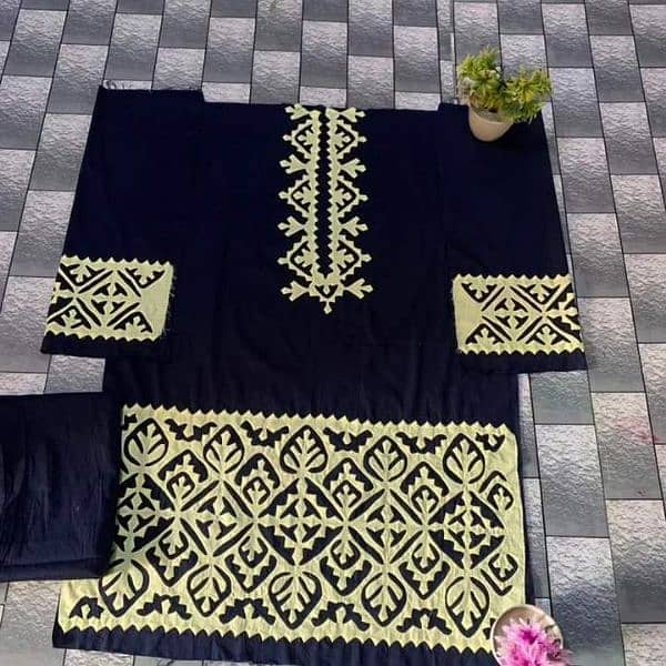 3 piece medium size Sindhi aplic dress 3