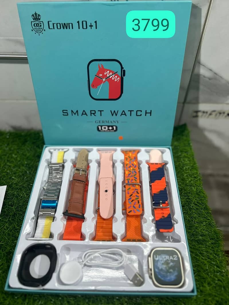 smart watch Crown 10 Smart Watch 7 in 1 Straps Smart 0