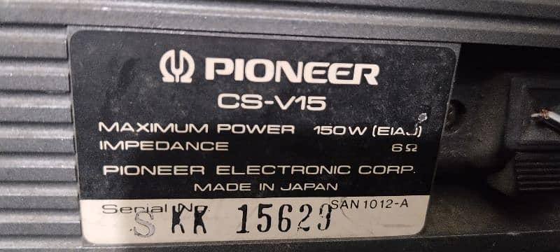 pioneer speaker heavy was 2