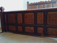 King size pure wood bed