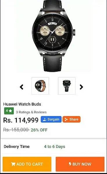 New Smartwatch Huawei Watch Buds Just Box Open 4