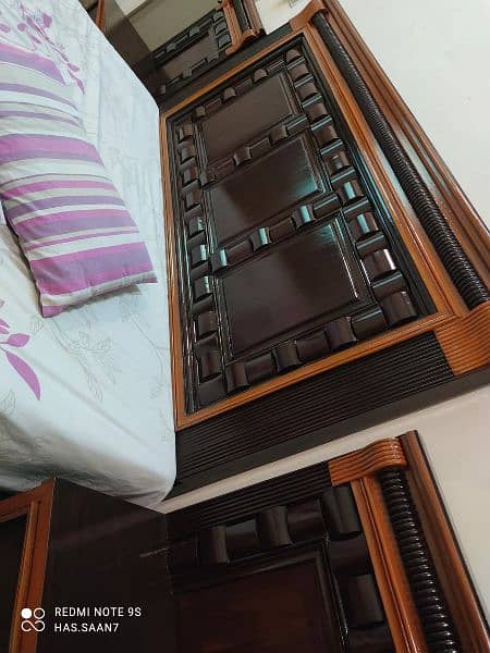 only 2 month used King size bed available 10/10 80% Wooden 0