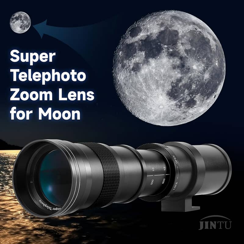 JINTU 420-800mm Manual Telephoto Lens f8.3 SLR Camera Lenses 6