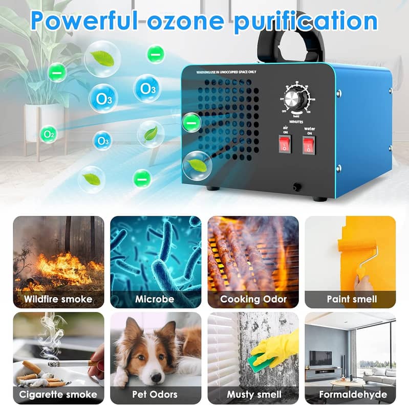 Air Purifier 28000mg/hour ozone device with 2 modes 5