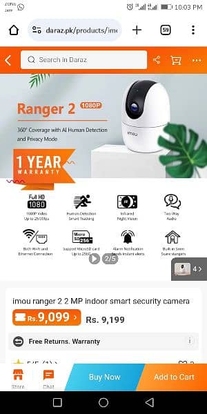 IMOU ranger 2mp and 4mp available call 03139717277 5