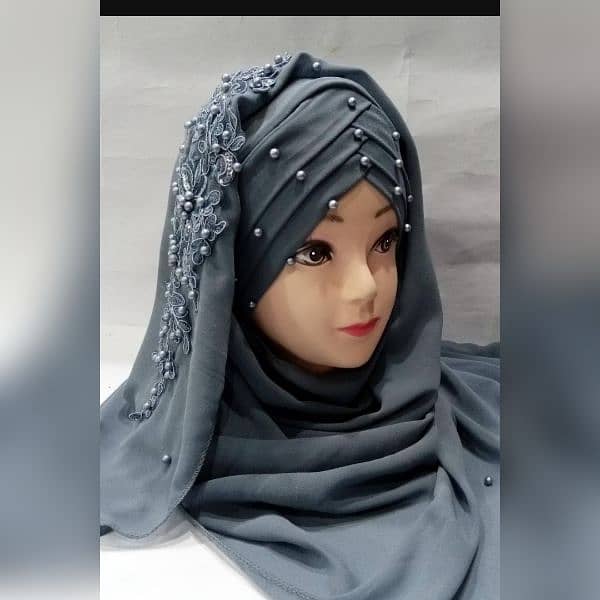 Ready To Wear hijab with stones 0