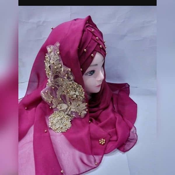 Ready To Wear hijab with stones 2