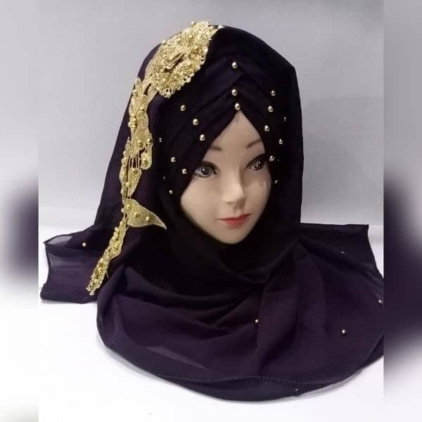 Ready To Wear hijab with stones 3